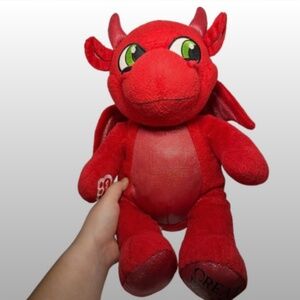 BAB Build a Bear Ellie Magic Quest Red Dragon Great Wolf Lodge 15" Plush EUC